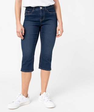 Pantacourt femme en jean coupe Slim vue1 - GEMO 4G FEMME - GEMO