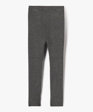 Pantalon leggings en maille côtelée fille vue3 - GEMO 4G FILLE - GEMO