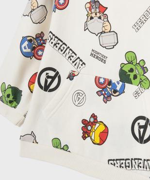 Sweat à capuche imprimé all over mini Avengers bébé garçon - Marvel vue2 - AVENGERS - GEMO