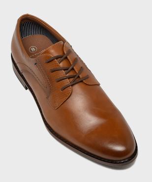 Derbies à garants perforés et bout amande homme  vue6 - MARIO BALDANO - GEMO