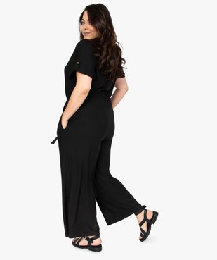 Combinaison pantalon femme ouverture zippée vue3 - GEMO (G TAILLE) - GEMO