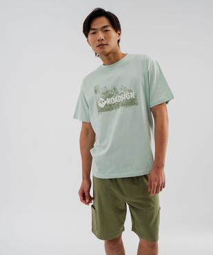 Pyjashort en jersey de coton imprimé homme - Roadsign vue2 - ROADSIGN G4G - GEMO