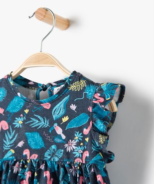 Robe bébé fille ample à motifs vue2 - GEMO(BEBE DEBT) - GEMO