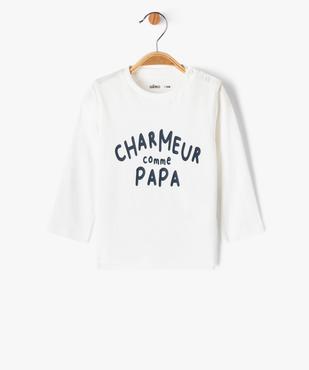 Tee-shirt manches longues à message fantaisie bébé garçon vue1 - GEMO(BEBE DEBT) - GEMO