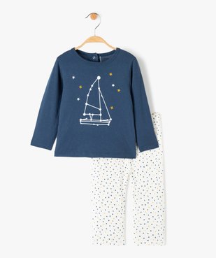 Pyjama bébé 2 pièces en jersey imprimé vue1 - NOGASPI - GEMO