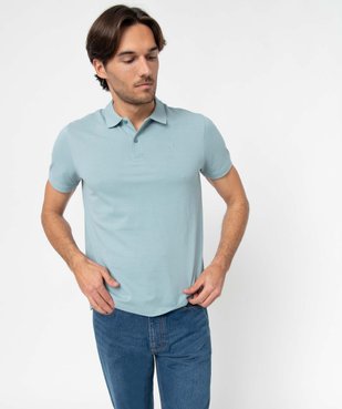 Polo homme à manches courtes en maille piquée vue1 - GEMO (HOMME) - GEMO