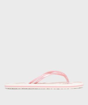 Tongs à double bride fantaisie et semelle imprimée femme vue2 - GEMO (PLAGE) - GEMO