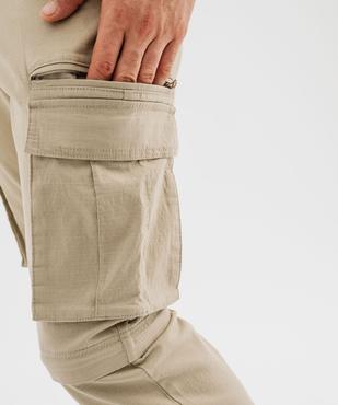 Pantalon cargo 2-en-1 transformable en short homme - Roadsign vue7 - ROADSIGN G4G - GEMO