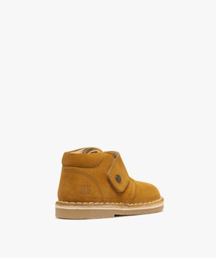 Chaussures de marche en cuir à scratch bébé garçon - Na! vue5 - NA! - GEMO