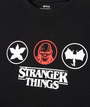 Tee-shirt manches courtes imprimé devant et dos garçon - Stranger Things vue2 - STRANGER THINGS - GEMO