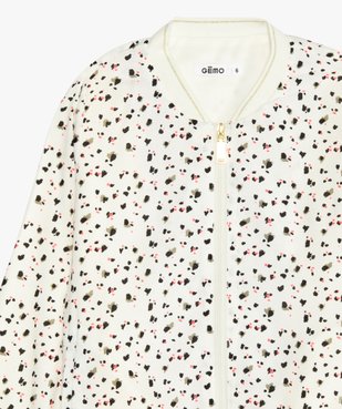 Blouson fille imprimé avec liserés pailletés vue3 - GEMO (ENFANT) - GEMO