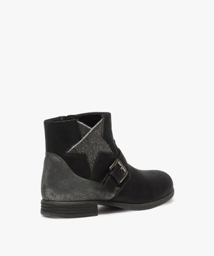 Boots fille zippés avec étoile pailletée sur le côté vue4 - GEMO (ENFANT) - GEMO