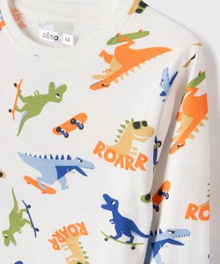 Pyjama en coton à motifs dinosaures garçon vue2 - GEMO 4G GARCON - GEMO