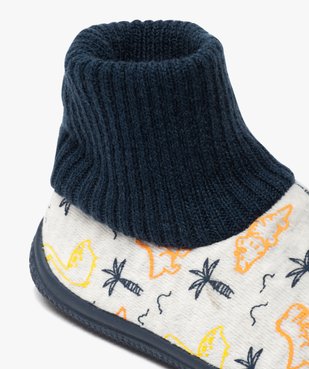 Chaussons garçon boots en velours et col chaussette vue6 - Nikesneakers C4G GARCON - Nikesneakers