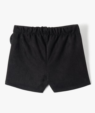 Jupe-short fille en velours à taille élastiqué vue3 - GEMO (ENFANT) - GEMO