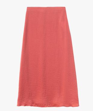 Jupe longue en matière satinée femme vue5 - GEMO 4G FEMME - GEMO