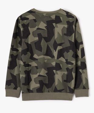 Sweat garçon en molleton fin avec imprimé graphique vue4 - GEMO (JUNIOR) - GEMO