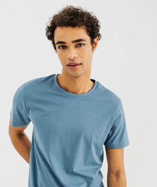 Tee-shirt à manches courtes et col rond homme vue2 - GEMO 4G HOMME - GEMO