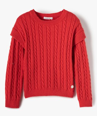 Pull fille torsadé – LuluCastagnette vue1 - LULUCASTAGNETTE - GEMO