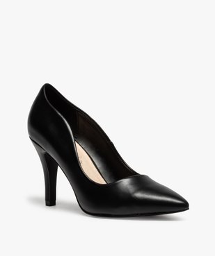 Escarpins femme unis à talon aiguille vue2 - GEMO(URBAIN) - GEMO