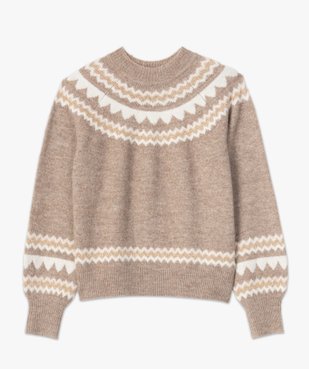 Pull femme avec motifs pailletés vue4 - GEMO(FEMME PAP) - GEMO