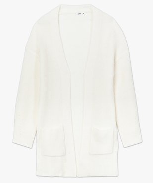 Gilet long femme porté ouvert vue4 - GEMO(FEMME PAP) - GEMO