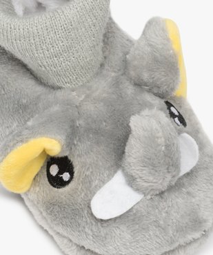 Chaussons garçon douillets à col chaussette vue6 - GEMO (ENFANT) - GEMO
