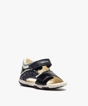 Sandales bébé fille à scratch détails vernis - Geox vue2 - GEOX - GEMO