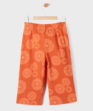 Pantalon fluide avec taille élastique bébé fille vue4 - GEMO(BEBE DEBT) - GEMO