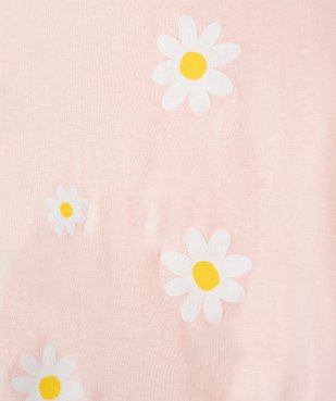 Pyjama fille 2 pièces dépareillées à motifs fleurs vue2 - GEMO (ENFANT) - GEMO