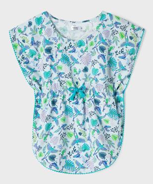 Robe de plage à motifs exotiques fille vue2 - GEMO 4G FILLE - GEMO