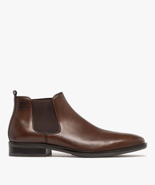 Boots homme Chelsea dessus en cuir - Pierre Cardin Diffusion vue2 - PIERRE CARDIN D - GEMO