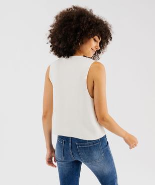 Gilet sans manches à boutons dorés femme vue4 - LULUCASTAGNETTE - GEMO