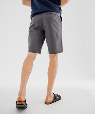 Bermuda chino coupe regular en coton stretch homme vue4 - GEMO (HOMME) - GEMO