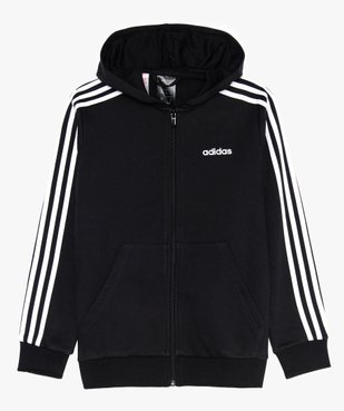 Sweat garçon zippé à capuche et 3 bandes - Adidas vue1 - ADIDAS - GEMO