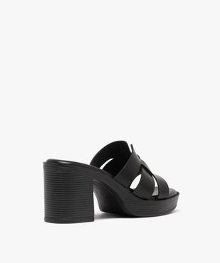 Mules à talon haut et bout ouvert femme vue4 - FOLLOW ME - GEMO