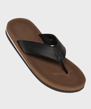 Tongs de plage à larges brides homme vue5 - GEMO (PLAGE) - GEMO