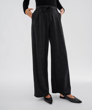Pantalon ample et fluide en maille extensible femme vue4 - GEMO(FEMME PAP) - GEMO