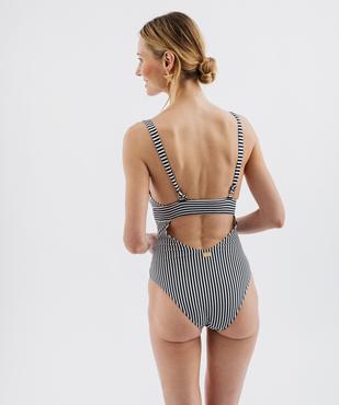 Maillot de bain 1 pièce à bretelles multipositions femme - LuluCastagnette vue2 - LULUCASTAGNETTE - GEMO