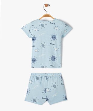 Pyjashort bébé garçon imprimé motif soleil vue3 - GEMO(BB COUCHE) - GEMO