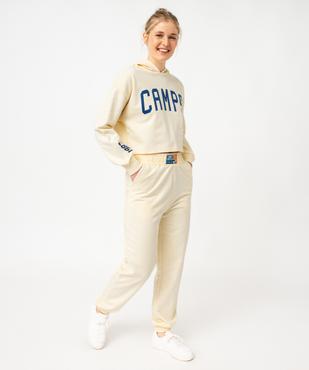 Sweat à capuche court imprimé femme - Camps United vue5 - CAMPS - GEMO