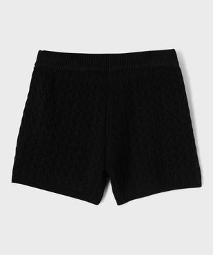 Short en maille avec taille élastique fille vue3 - GEMO (JUNIOR) - GEMO