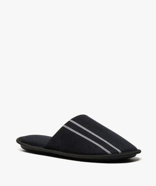Chaussons homme forme mules velours avec liserés vue2 - Nikesneakers(HOMWR HOM) - Nikesneakers