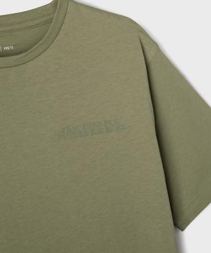 Tee-shirt manches courtes oversize avec inscription poitrine garçon vue2 - GEMO 4G GARCON - GEMO