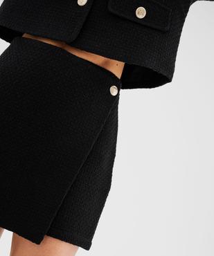 Jupe short aspect tweed femme vue2 - GEMO(FEMME PAP) - GEMO