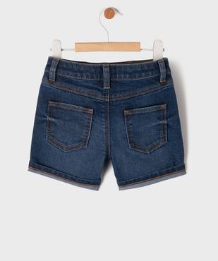 Bermuda en jean extensible bébé fille vue3 - GEMO 4G BEBE - GEMO