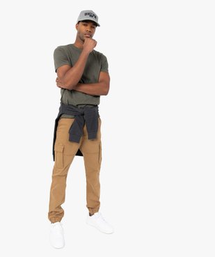 Tee-shirt homme à manches courtes et col rond vue5 - GEMO (HOMME) - GEMO