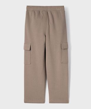 Pantalon de jogging chaud avec poches à rabat garçon vue4 - GEMO (ENFANT) - GEMO