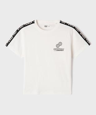 Tee-shirt manches courtes spécial sport garçon vue3 - GEMO 4G GARCON - GEMO