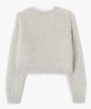 Pull pailleté court en maille duveteuse fille vue4 - GEMO (JUNIOR) - GEMO